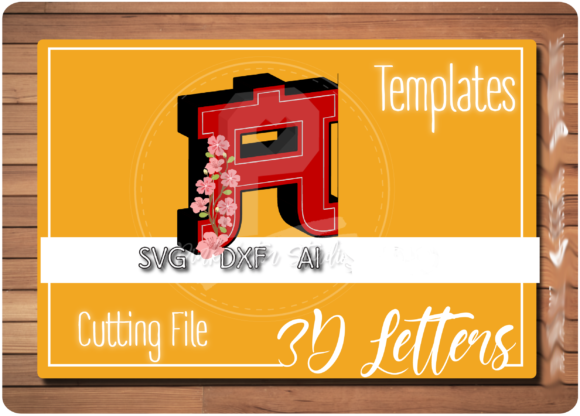 3D Letter Asian Style: A Unique SVG Design for Handmade Creations