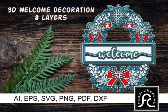 3D SVG Christmas Decorations for Digital Sellers