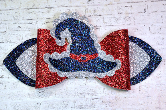 3D SVG Witch Hat Bow Template for Real Crafting Projects