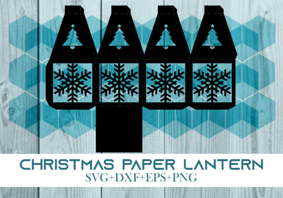 Christmas Paper Lantern Series 0075: A 3D SVG Design for Holiday Projects