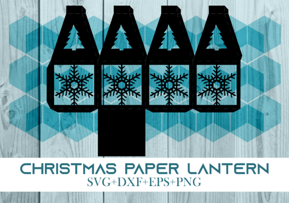 Christmas Paper Lantern Series 0155 – A 3D SVG Holiday Graphic for Branding