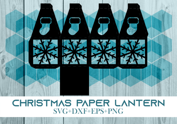 Christmas Paper Lantern Series 0169 – A 3D SVG Design Asset for Holiday Publishing