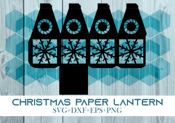Christmas Paper Lantern Series 0178 – Festive 3D SVG for Handmade Creations