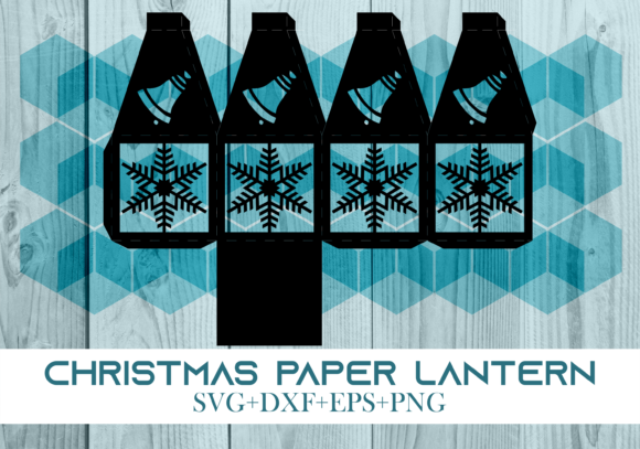 Christmas Paper Lantern Series 0211: A 3D SVG Design for Holiday Branding