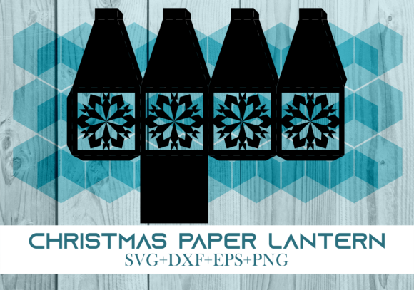 Christmas Paper Lantern Series 0436 – A Festive 3D SVG for Small Business Branding
