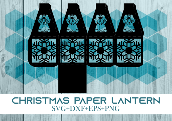 Christmas Paper Lantern Series 0498 – A Festive 3D SVG for Digital Sellers