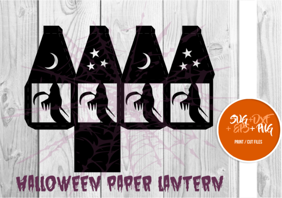 Halloween Paper Lantern Series 080: A Festive 3D SVG Shape for Local Business Branding